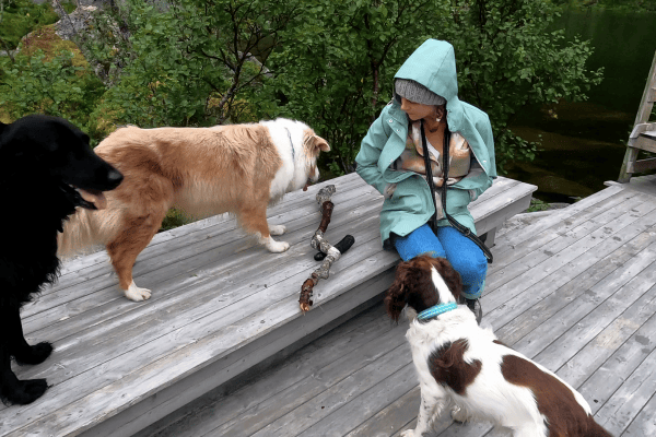 Emma-with-the-dogs